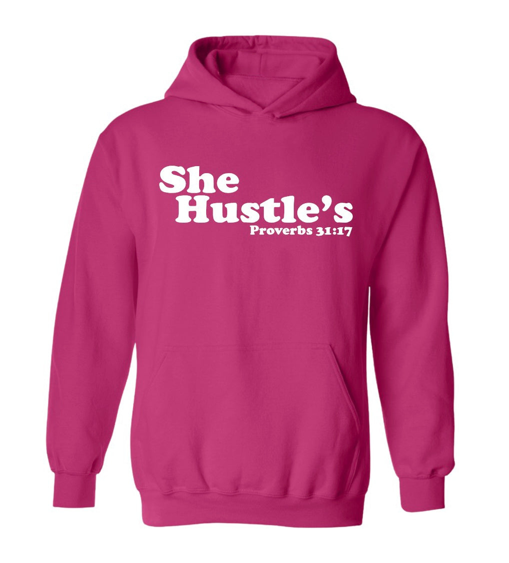 She Hustles Hooded Sweatshirt