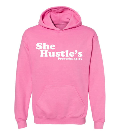She Hustles Hooded Sweatshirt