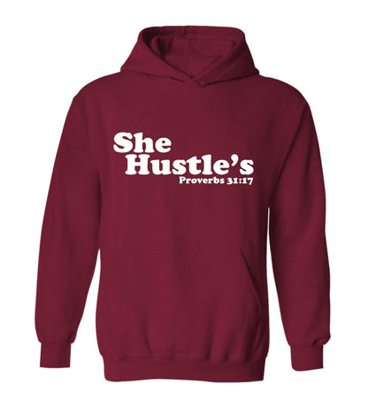 She Hustles Hooded Sweatshirt