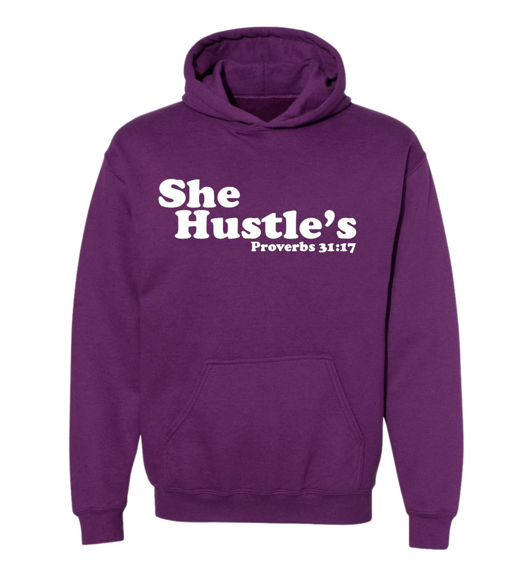 She Hustles Hooded Sweatshirt