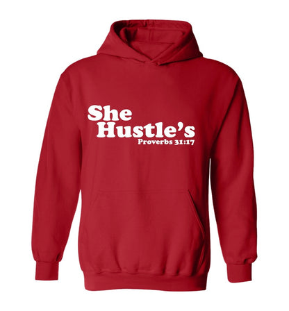 She Hustles Hooded Sweatshirt