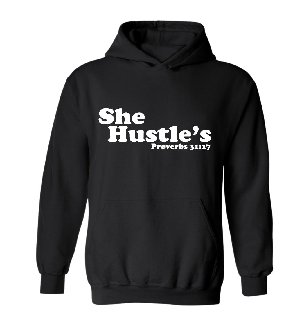 She Hustles Hooded Sweatshirt