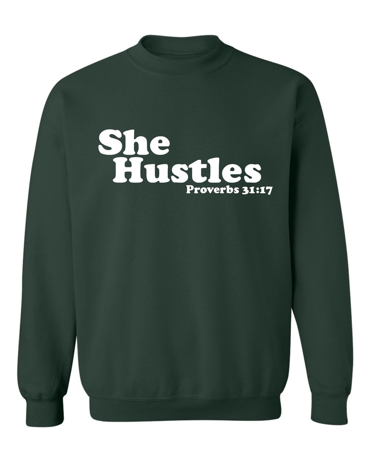 She Hustles Crewneck Sweatshirt