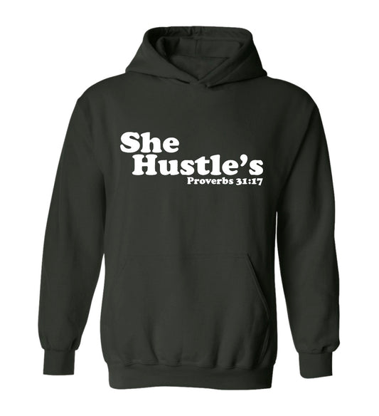 She Hustles Hooded Sweatshirt